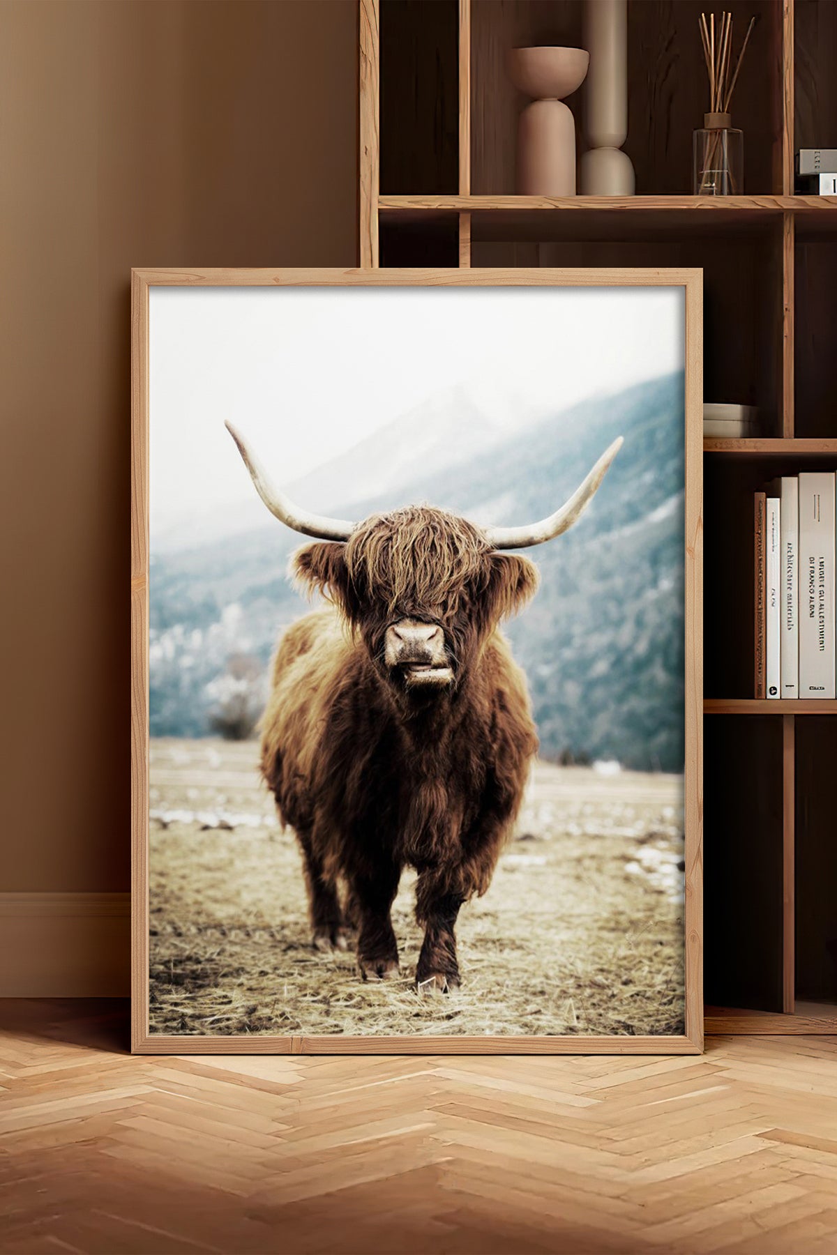 HOMEPACK Ahşap Çerçeveli Tablo Çerçeveli Poster Sanatsal Modern Duvar Dekoru BEK-8166
