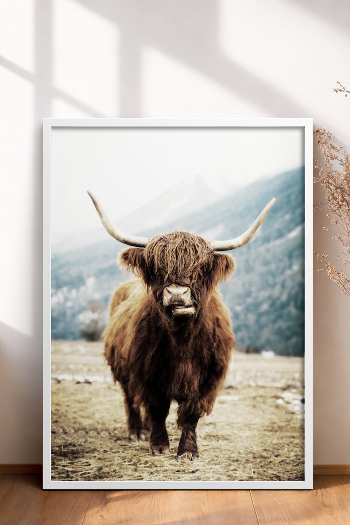 HOMEPACK Ahşap Çerçeveli Tablo Çerçeveli Poster Sanatsal Modern Duvar Dekoru BEK-8166