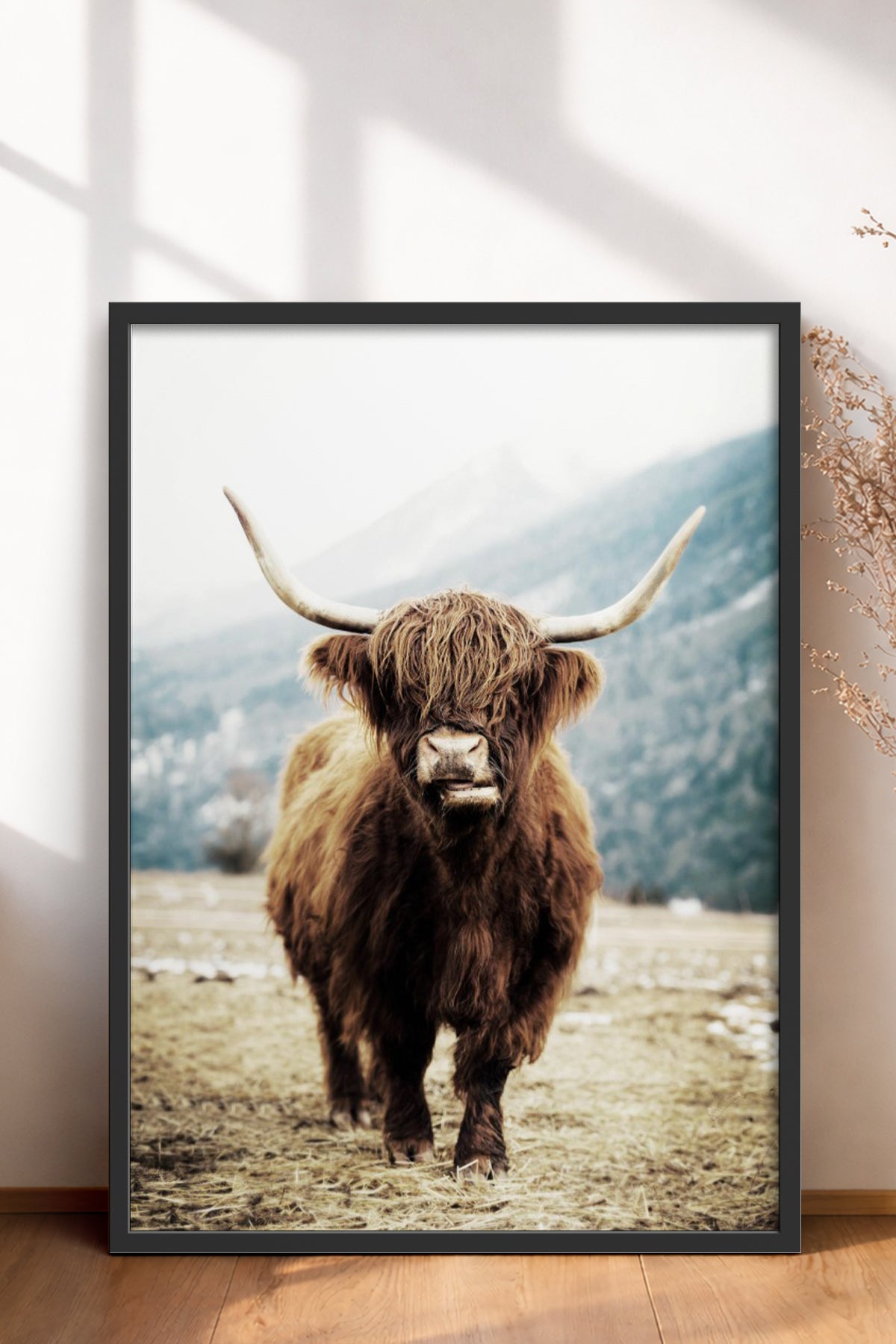 HOMEPACK Ahşap Çerçeveli Tablo Çerçeveli Poster Sanatsal Modern Duvar Dekoru BEK-8166