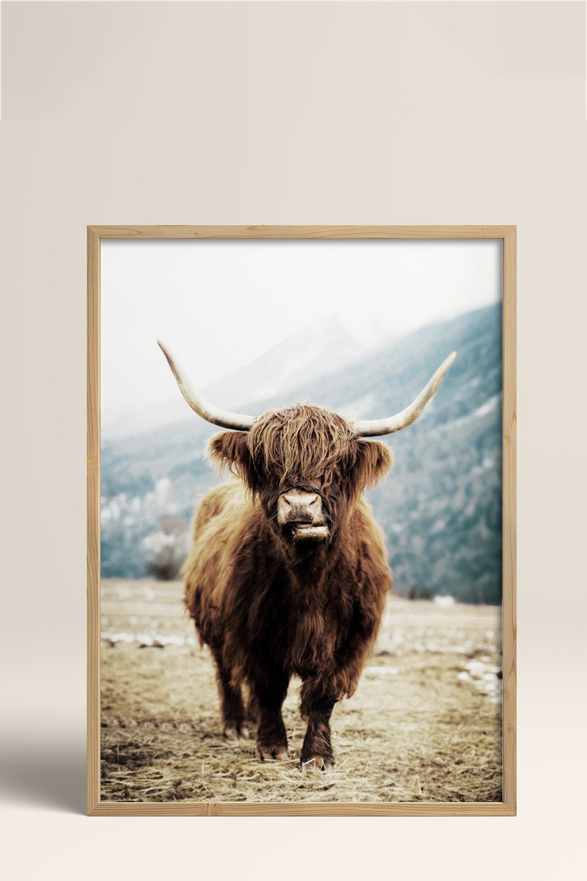 HOMEPACK Ahşap Çerçeveli Tablo Çerçeveli Poster Sanatsal Modern Duvar Dekoru BEK-8166