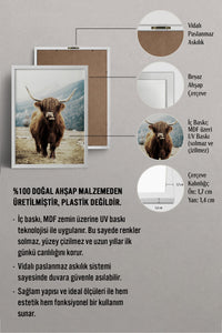 HOMEPACK Ahşap Çerçeveli Tablo Çerçeveli Poster Sanatsal Modern Duvar Dekoru BEK-8166