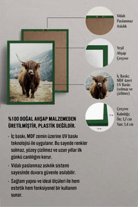 HOMEPACK Ahşap Çerçeveli Tablo Çerçeveli Poster Sanatsal Modern Duvar Dekoru BEK-8166