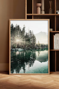 HOMEPACK Ahşap Çerçeveli Tablo Çerçeveli Poster Sanatsal Modern Duvar Dekoru BEK-8167