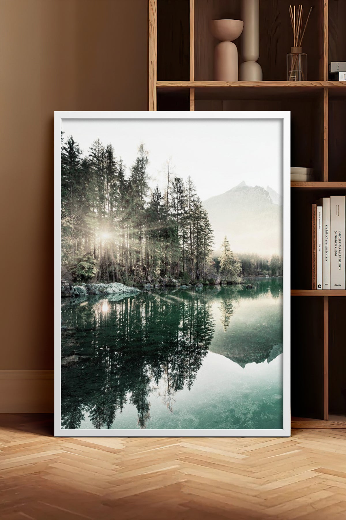 HOMEPACK Ahşap Çerçeveli Tablo Çerçeveli Poster Sanatsal Modern Duvar Dekoru BEK-8167