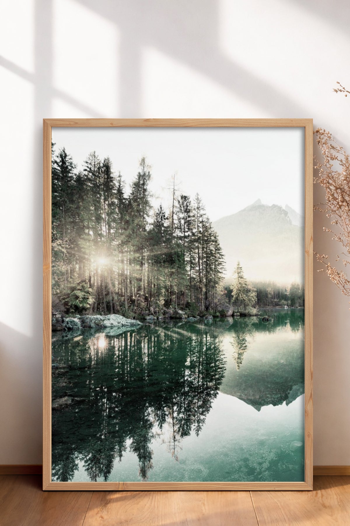 HOMEPACK Ahşap Çerçeveli Tablo Çerçeveli Poster Sanatsal Modern Duvar Dekoru BEK-8167