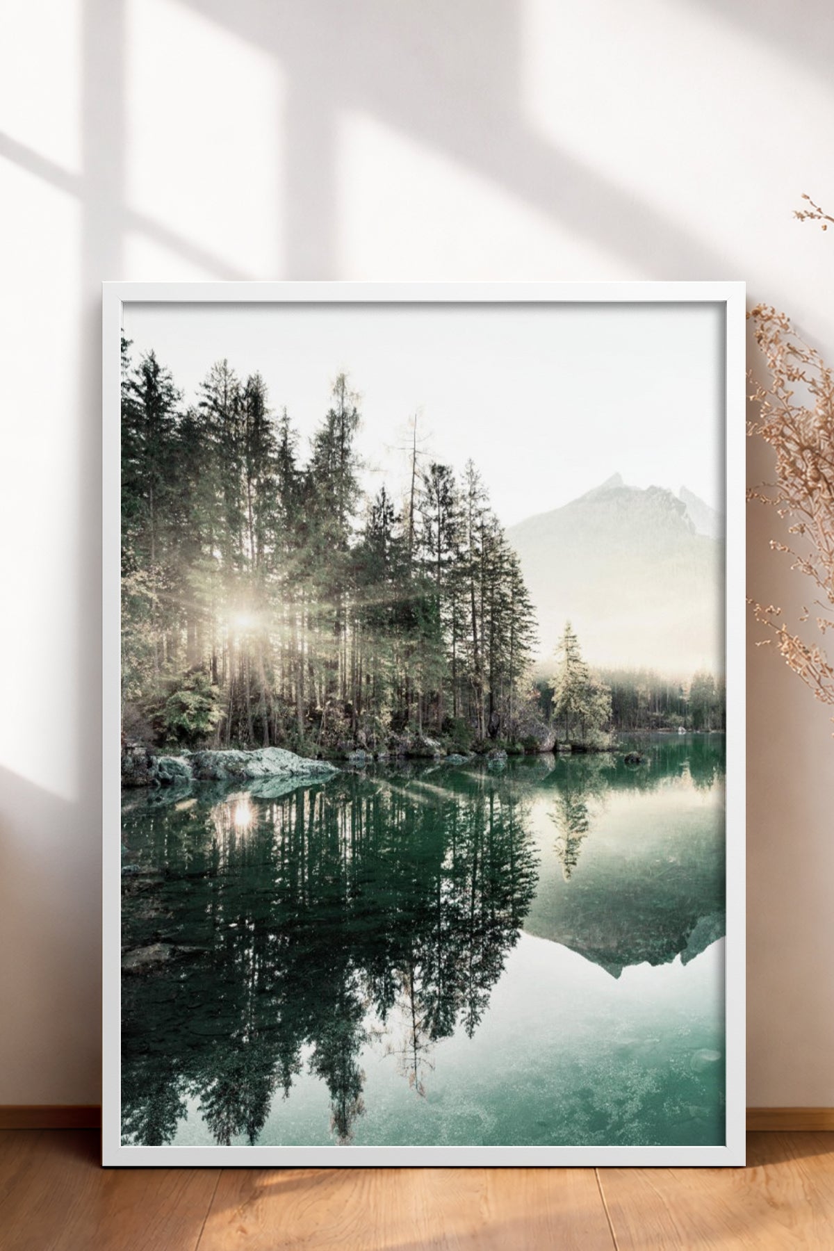 HOMEPACK Ahşap Çerçeveli Tablo Çerçeveli Poster Sanatsal Modern Duvar Dekoru BEK-8167