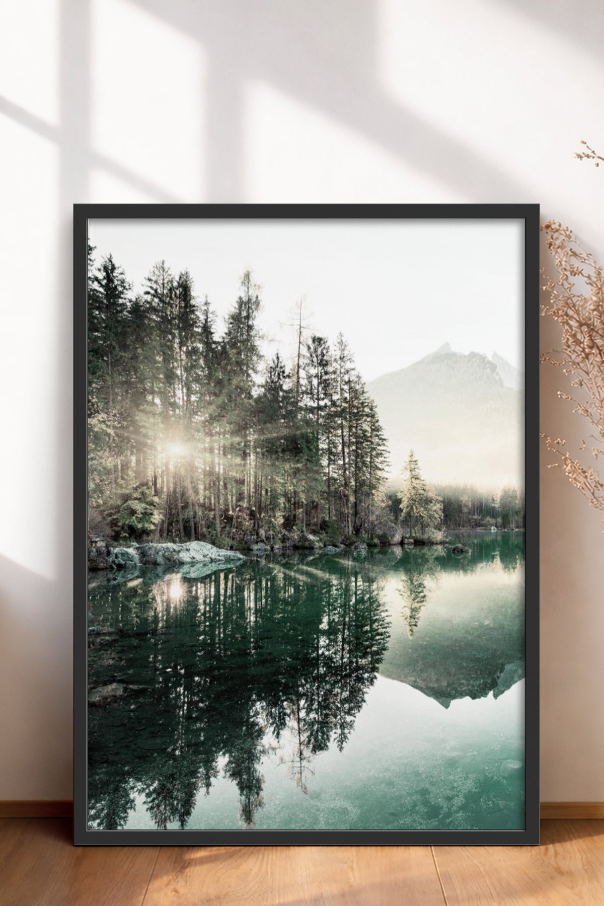 HOMEPACK Ahşap Çerçeveli Tablo Çerçeveli Poster Sanatsal Modern Duvar Dekoru BEK-8167