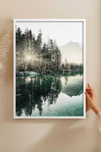HOMEPACK Ahşap Çerçeveli Tablo Çerçeveli Poster Sanatsal Modern Duvar Dekoru BEK-8167