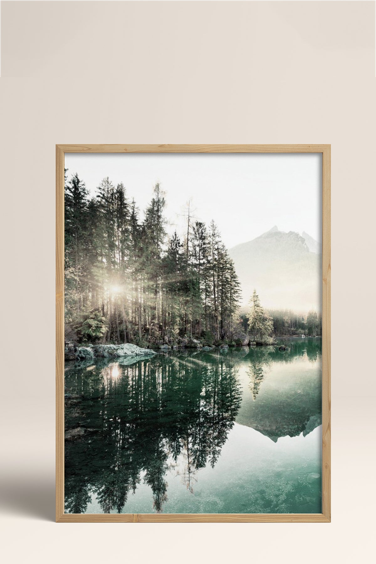 HOMEPACK Ahşap Çerçeveli Tablo Çerçeveli Poster Sanatsal Modern Duvar Dekoru BEK-8167