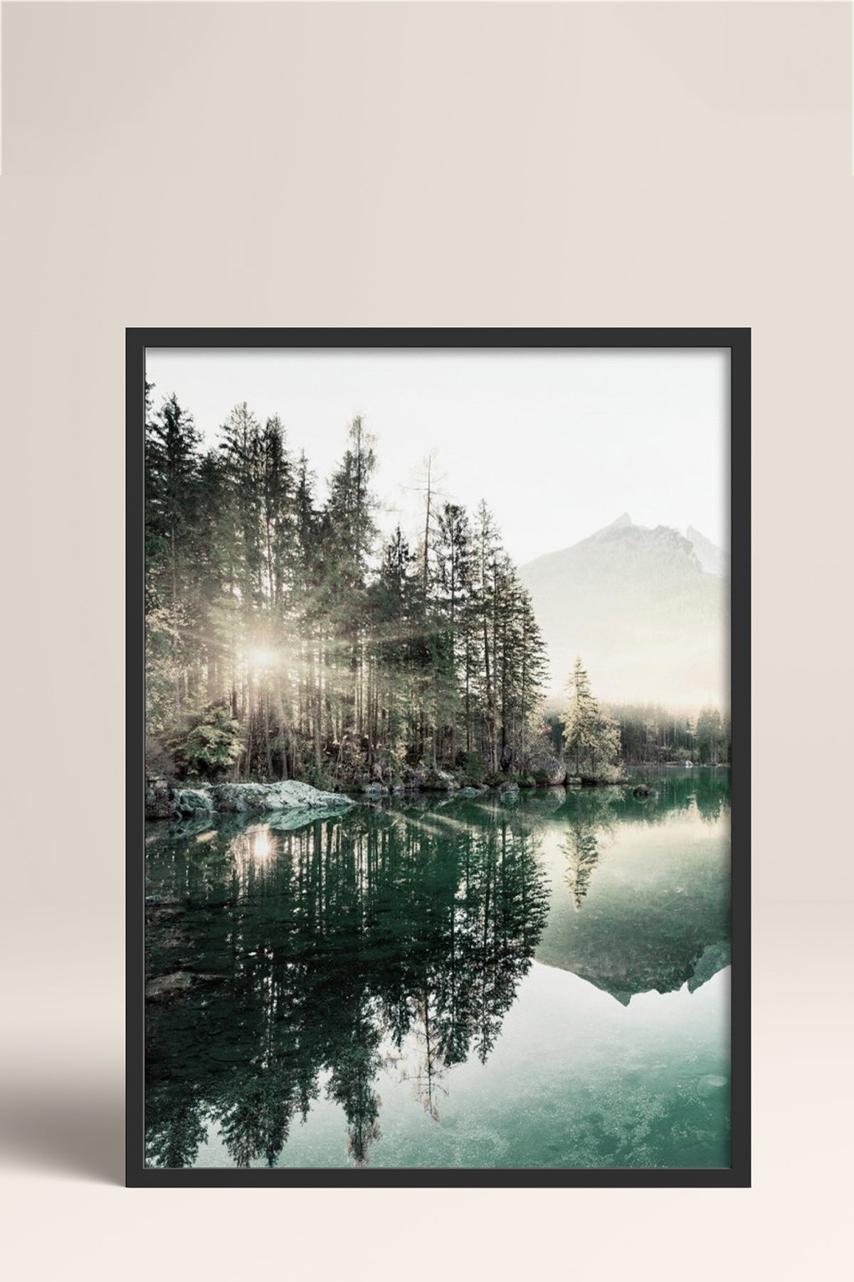 HOMEPACK Ahşap Çerçeveli Tablo Çerçeveli Poster Sanatsal Modern Duvar Dekoru BEK-8167