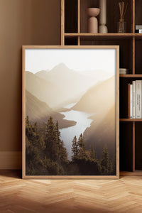 HOMEPACK Ahşap Çerçeveli Tablo Çerçeveli Poster Sanatsal Modern Duvar Dekoru BEK-8168