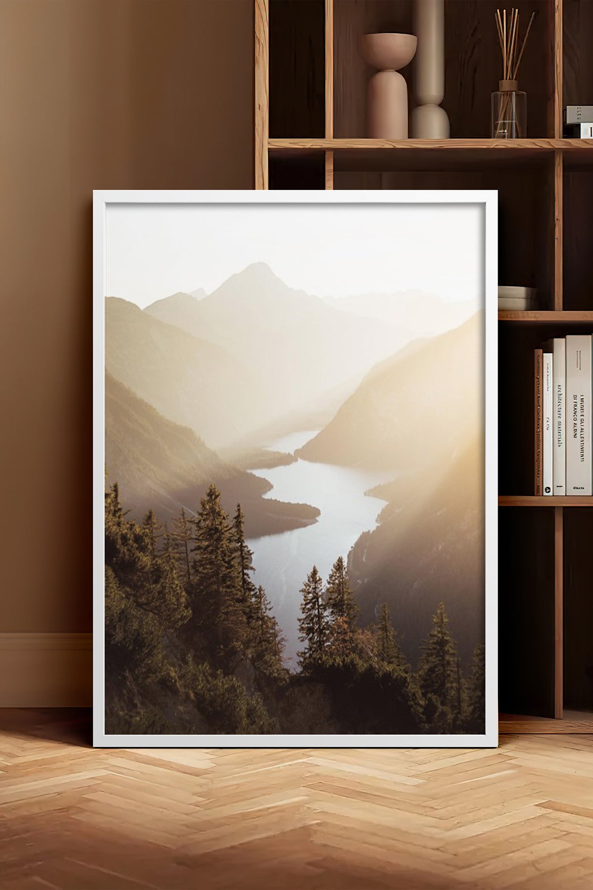 HOMEPACK Ahşap Çerçeveli Tablo Çerçeveli Poster Sanatsal Modern Duvar Dekoru BEK-8168