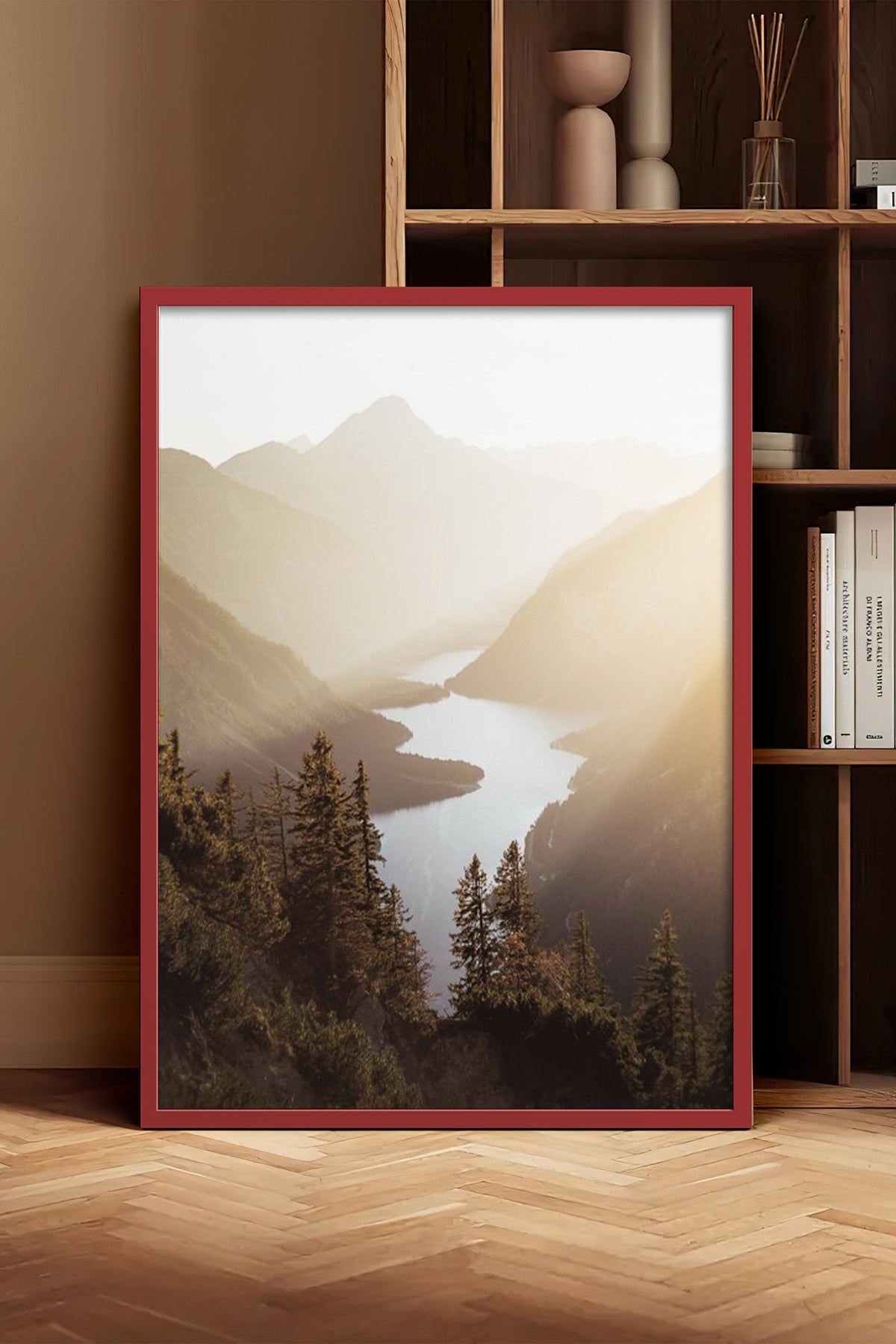 HOMEPACK Ahşap Çerçeveli Tablo Çerçeveli Poster Sanatsal Modern Duvar Dekoru BEK-8168