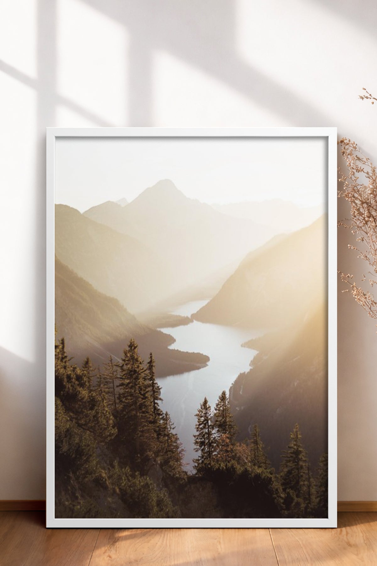 HOMEPACK Ahşap Çerçeveli Tablo Çerçeveli Poster Sanatsal Modern Duvar Dekoru BEK-8168