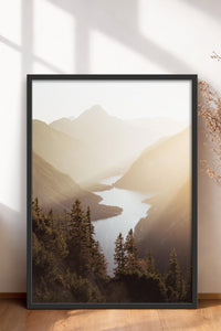 HOMEPACK Ahşap Çerçeveli Tablo Çerçeveli Poster Sanatsal Modern Duvar Dekoru BEK-8168