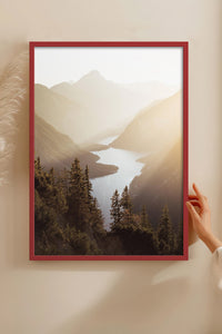 HOMEPACK Ahşap Çerçeveli Tablo Çerçeveli Poster Sanatsal Modern Duvar Dekoru BEK-8168