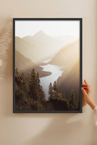 HOMEPACK Ahşap Çerçeveli Tablo Çerçeveli Poster Sanatsal Modern Duvar Dekoru BEK-8168