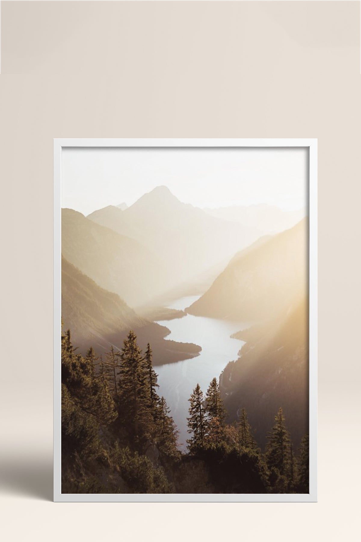 HOMEPACK Ahşap Çerçeveli Tablo Çerçeveli Poster Sanatsal Modern Duvar Dekoru BEK-8168