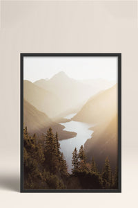 HOMEPACK Ahşap Çerçeveli Tablo Çerçeveli Poster Sanatsal Modern Duvar Dekoru BEK-8168