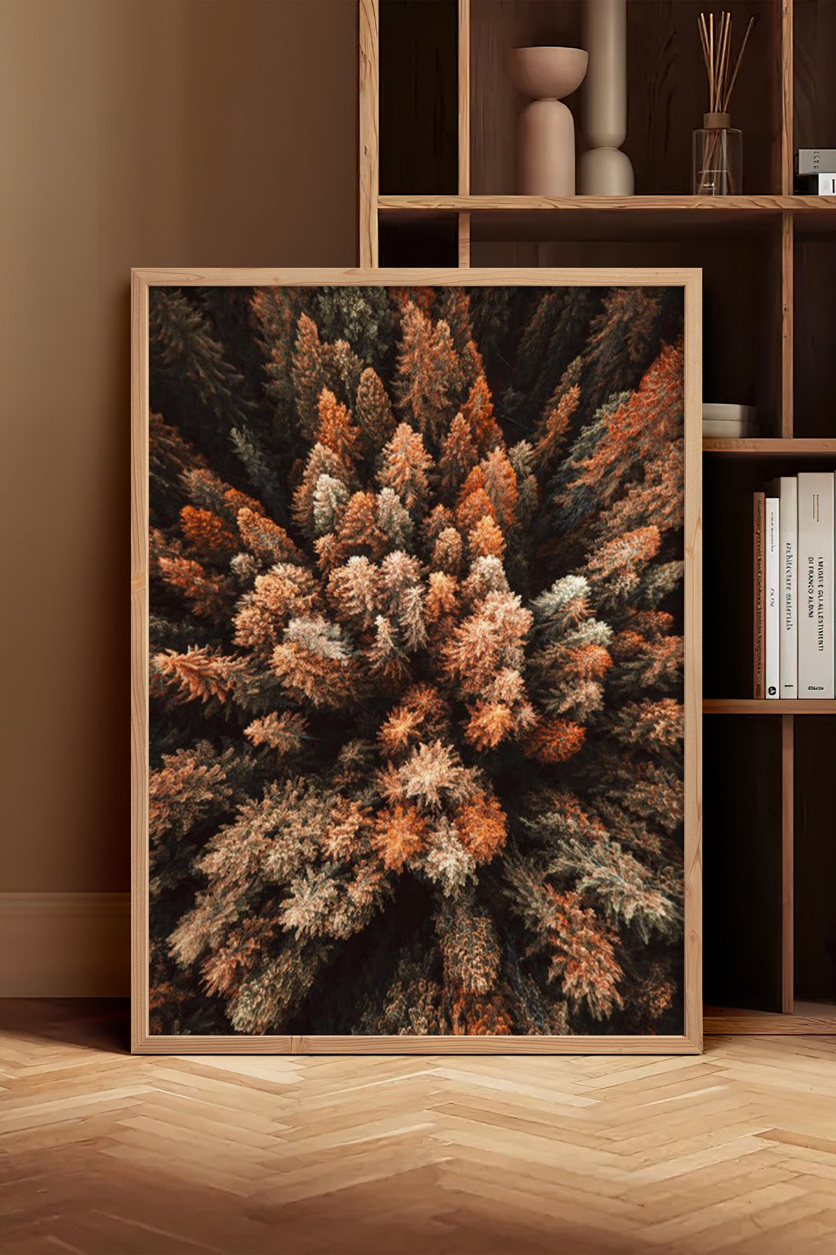 HOMEPACK Ahşap Çerçeveli Tablo Çerçeveli Poster Sanatsal Modern Duvar Dekoru BEK-8169
