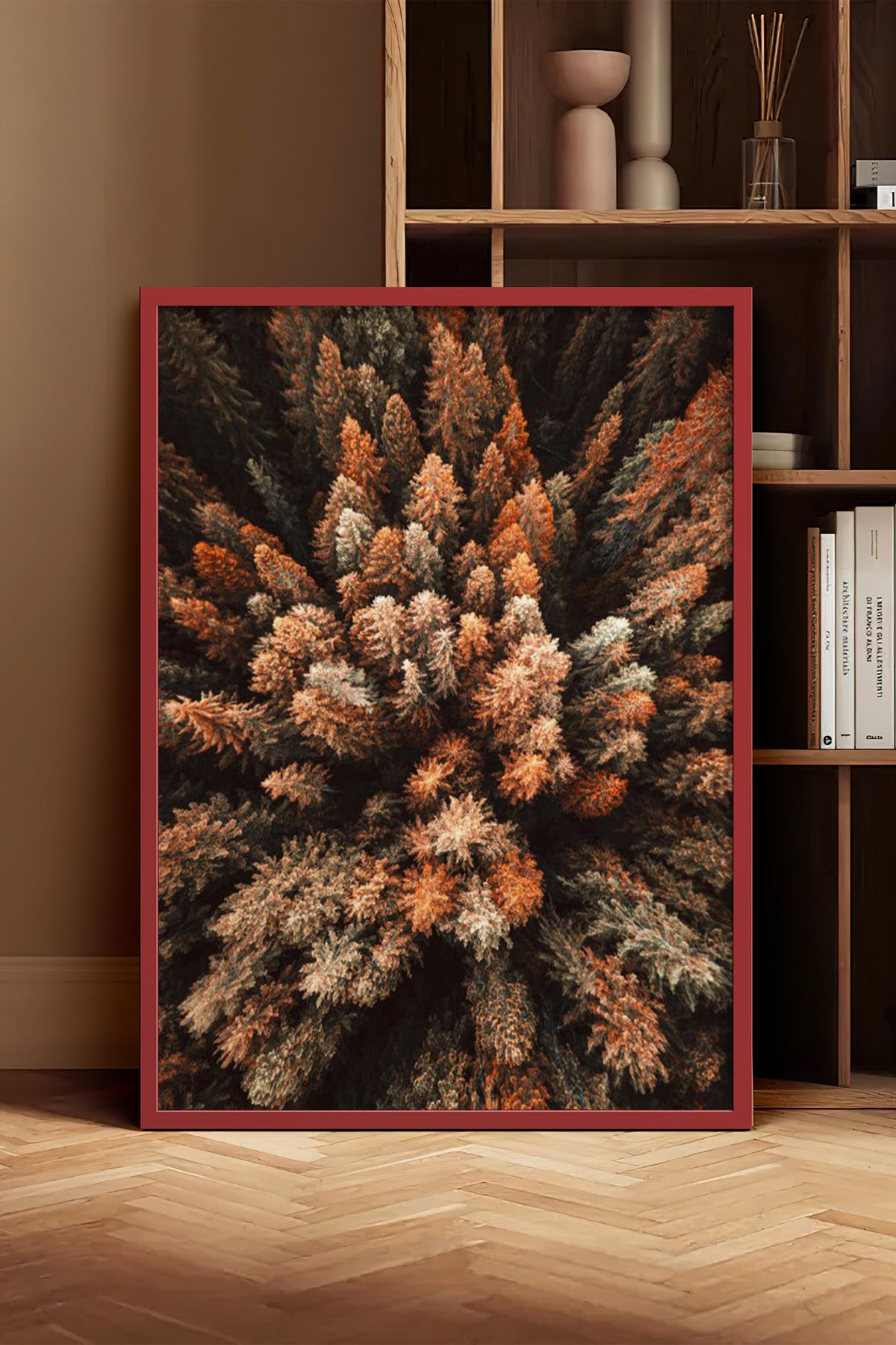 HOMEPACK Ahşap Çerçeveli Tablo Çerçeveli Poster Sanatsal Modern Duvar Dekoru BEK-8169