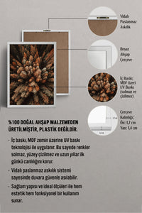 HOMEPACK Ahşap Çerçeveli Tablo Çerçeveli Poster Sanatsal Modern Duvar Dekoru BEK-8169