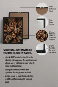 HOMEPACK Ahşap Çerçeveli Tablo Çerçeveli Poster Sanatsal Modern Duvar Dekoru BEK-8169
