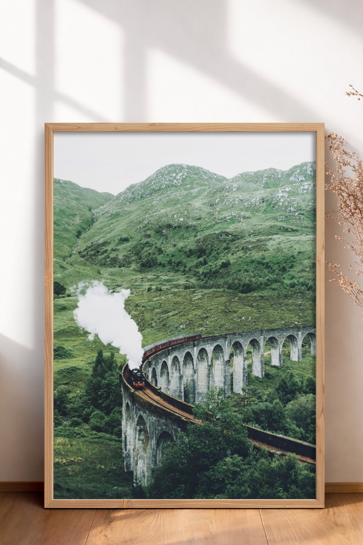 HOMEPACK Ahşap Çerçeveli Tablo Çerçeveli Poster Sanatsal Modern Duvar Dekoru BEK-8170