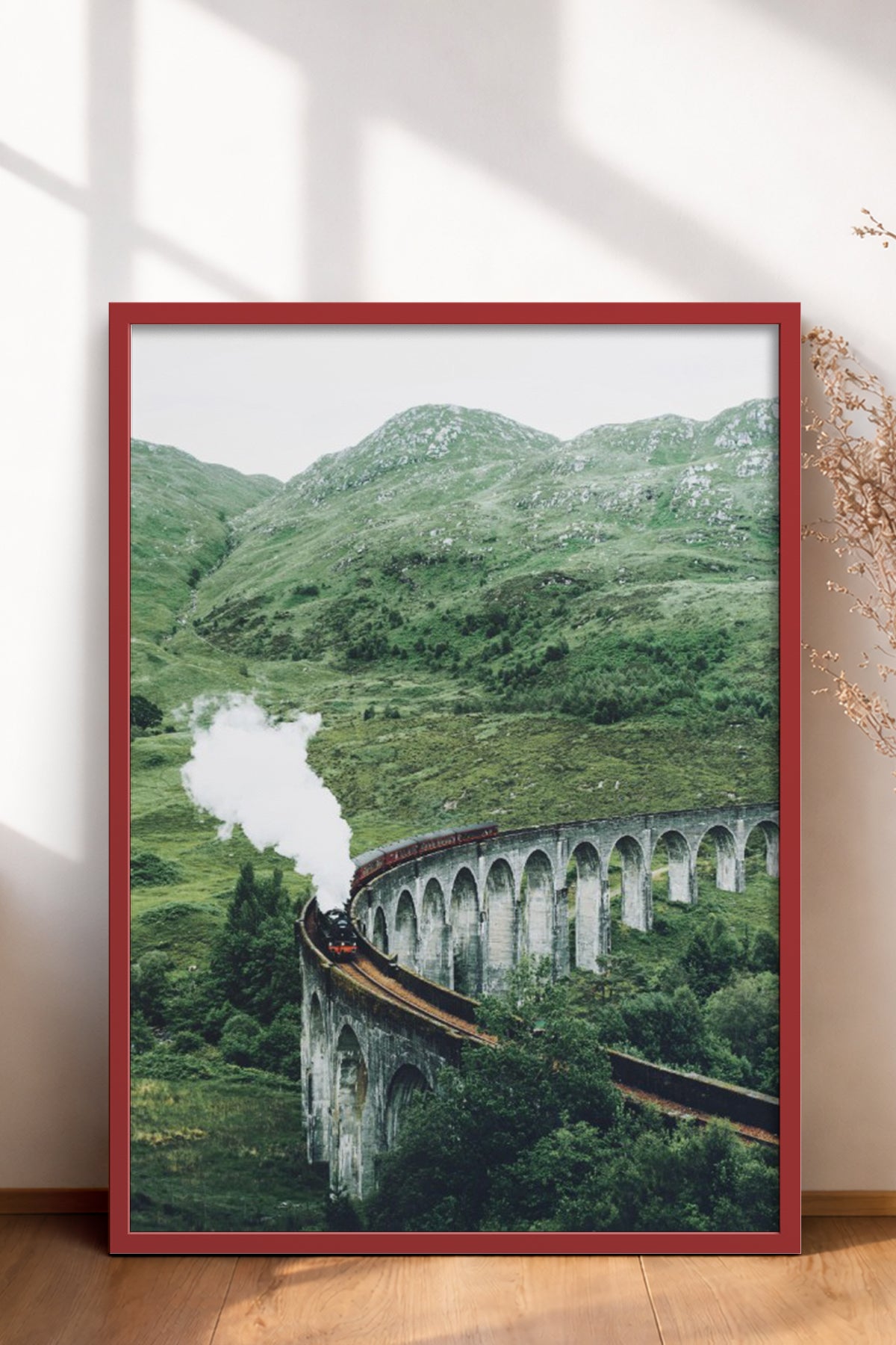 HOMEPACK Ahşap Çerçeveli Tablo Çerçeveli Poster Sanatsal Modern Duvar Dekoru BEK-8170
