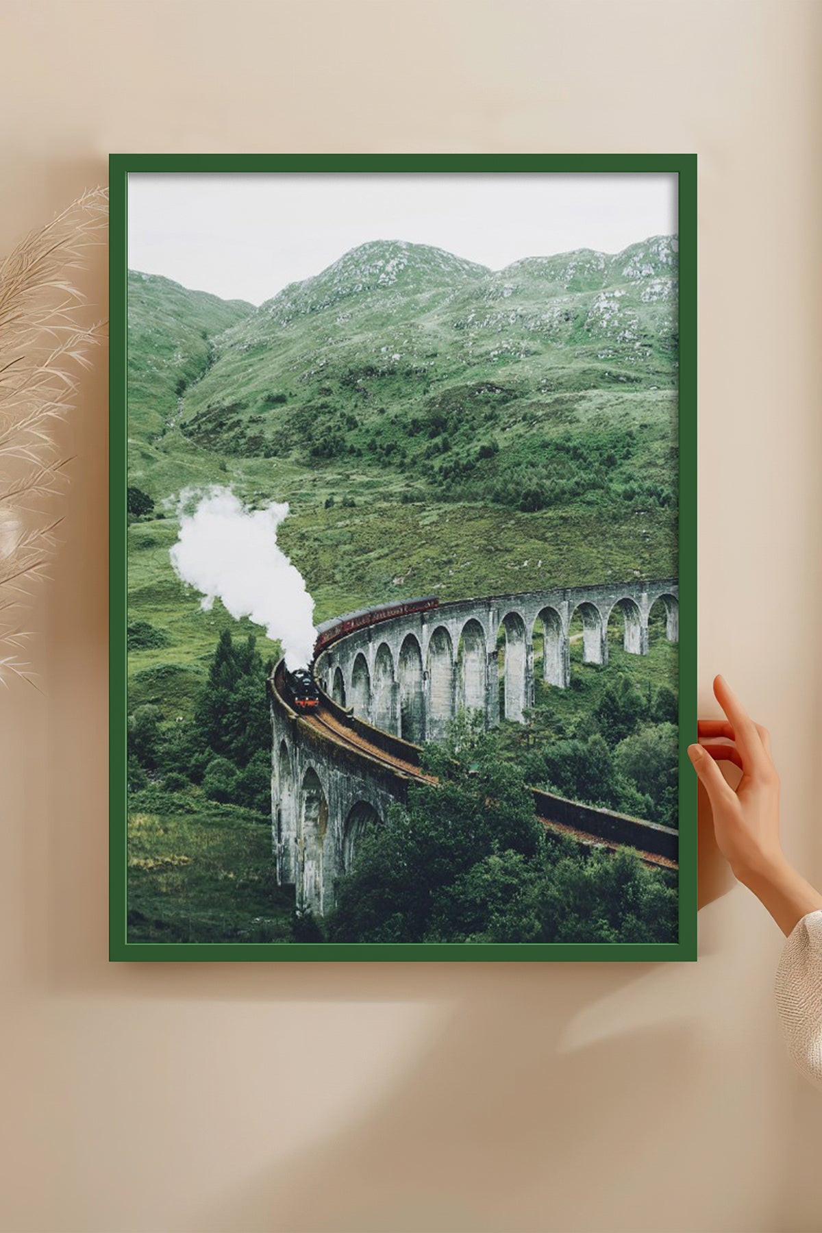 HOMEPACK Ahşap Çerçeveli Tablo Çerçeveli Poster Sanatsal Modern Duvar Dekoru BEK-8170
