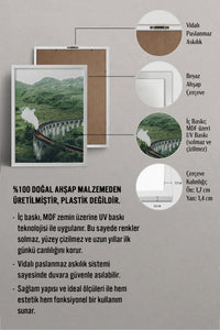 HOMEPACK Ahşap Çerçeveli Tablo Çerçeveli Poster Sanatsal Modern Duvar Dekoru BEK-8170