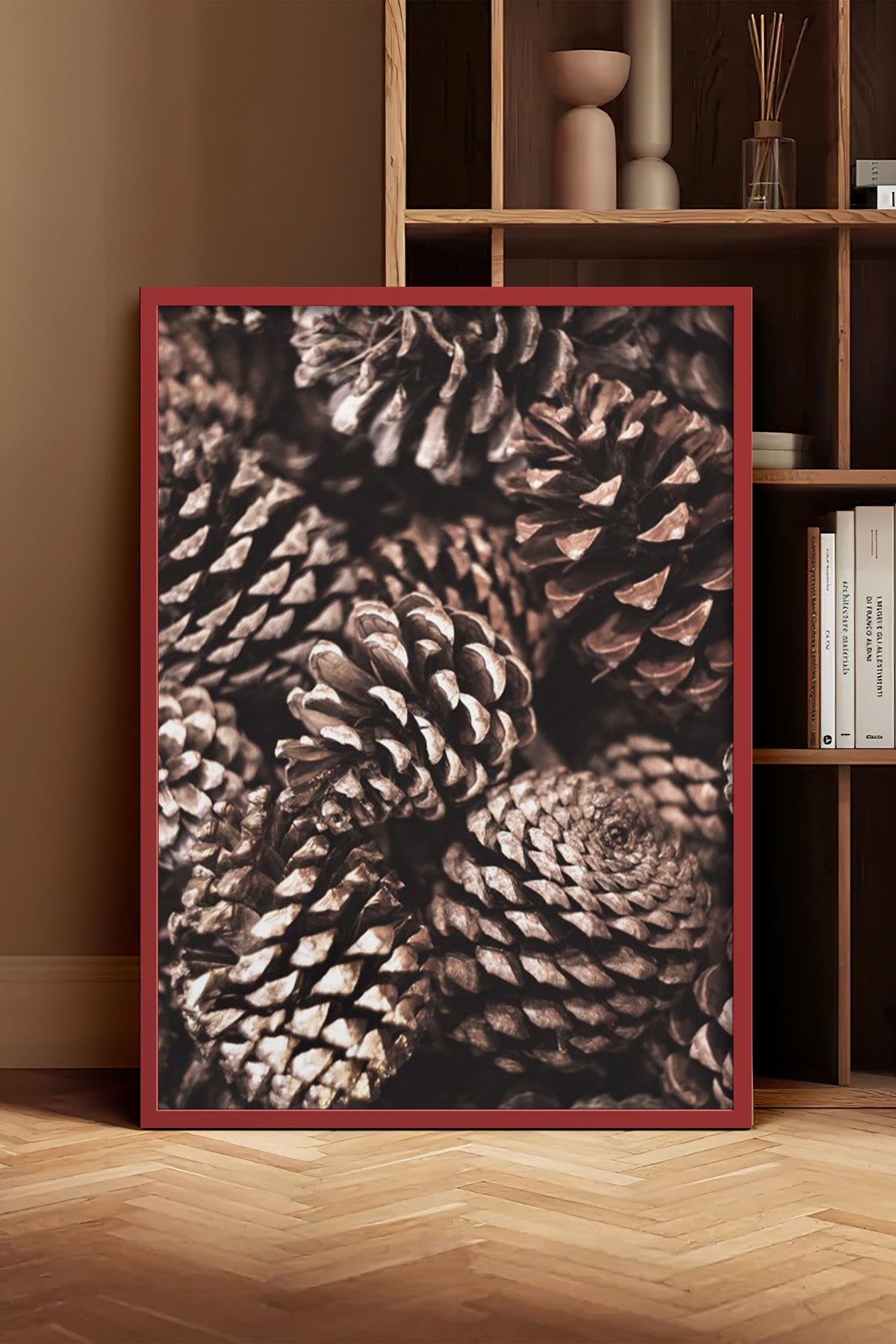HOMEPACK Ahşap Çerçeveli Tablo Çerçeveli Poster Sanatsal Modern Duvar Dekoru BEK-8171