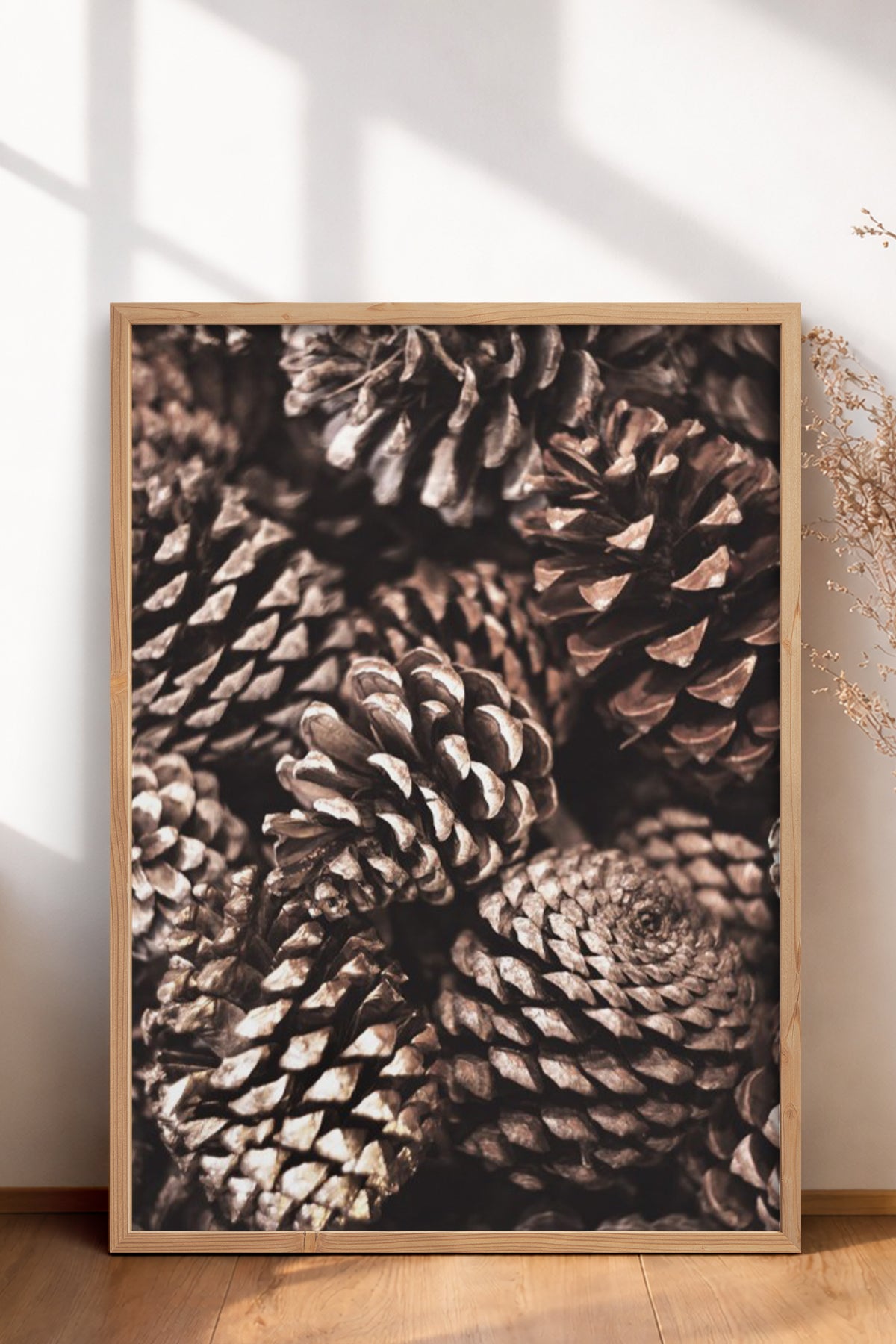 HOMEPACK Ahşap Çerçeveli Tablo Çerçeveli Poster Sanatsal Modern Duvar Dekoru BEK-8171