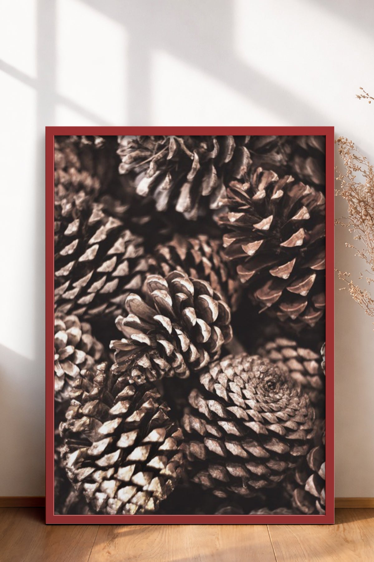 HOMEPACK Ahşap Çerçeveli Tablo Çerçeveli Poster Sanatsal Modern Duvar Dekoru BEK-8171