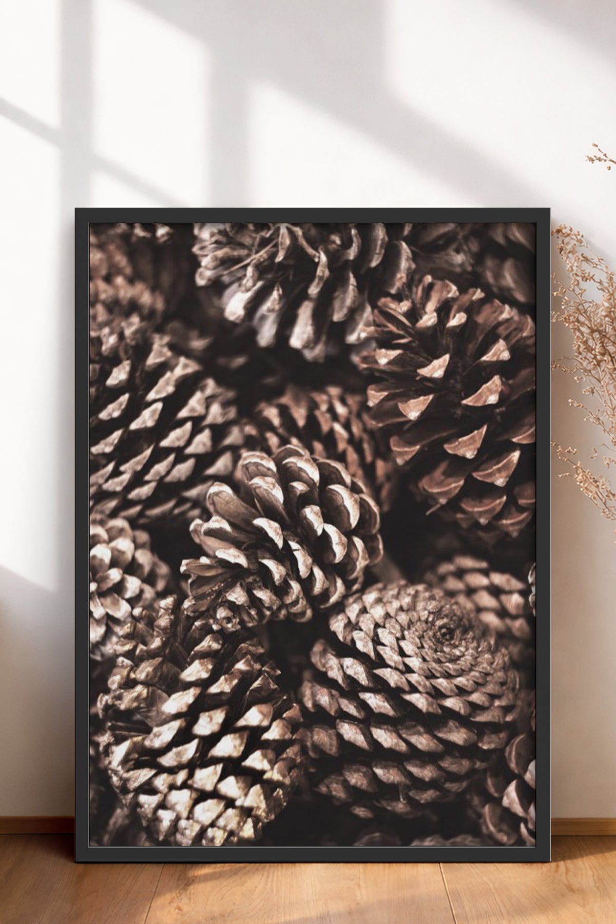 HOMEPACK Ahşap Çerçeveli Tablo Çerçeveli Poster Sanatsal Modern Duvar Dekoru BEK-8171