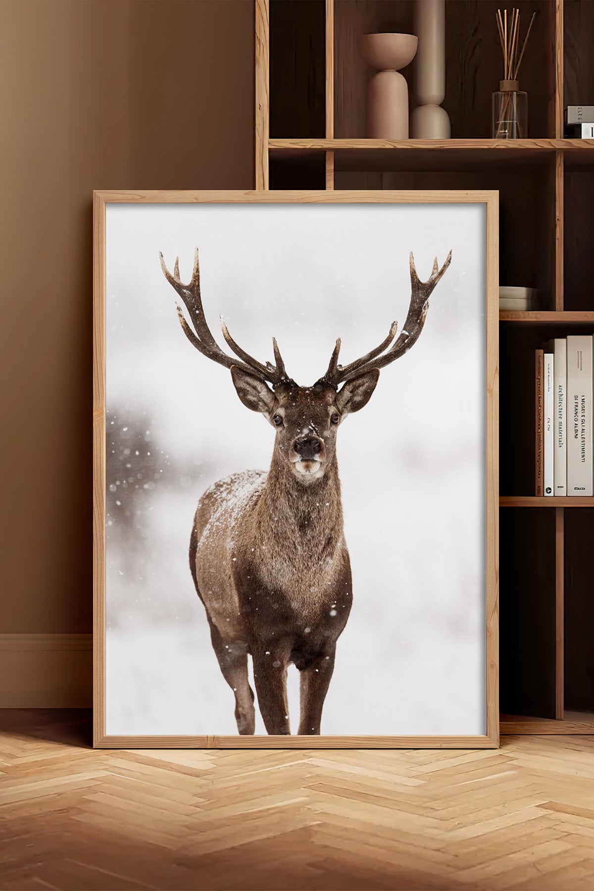 HOMEPACK Ahşap Çerçeveli Tablo Çerçeveli Poster Sanatsal Modern Duvar Dekoru BEK-8172