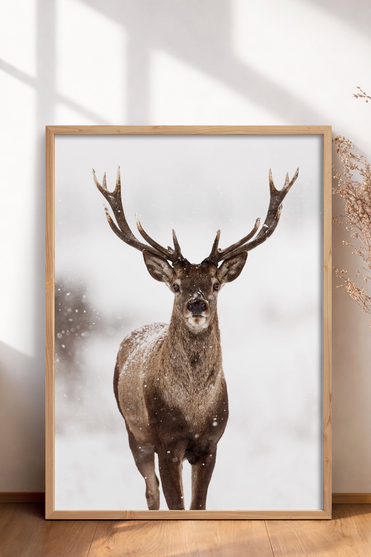 HOMEPACK Ahşap Çerçeveli Tablo Çerçeveli Poster Sanatsal Modern Duvar Dekoru BEK-8172
