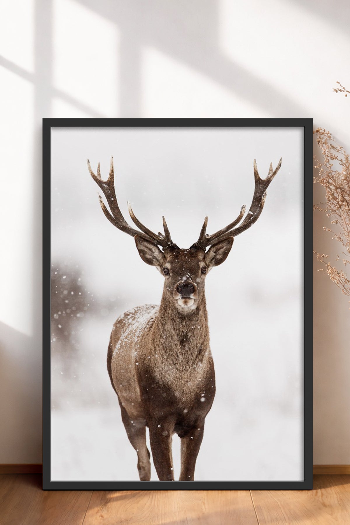 HOMEPACK Ahşap Çerçeveli Tablo Çerçeveli Poster Sanatsal Modern Duvar Dekoru BEK-8172