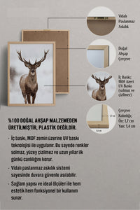HOMEPACK Ahşap Çerçeveli Tablo Çerçeveli Poster Sanatsal Modern Duvar Dekoru BEK-8172