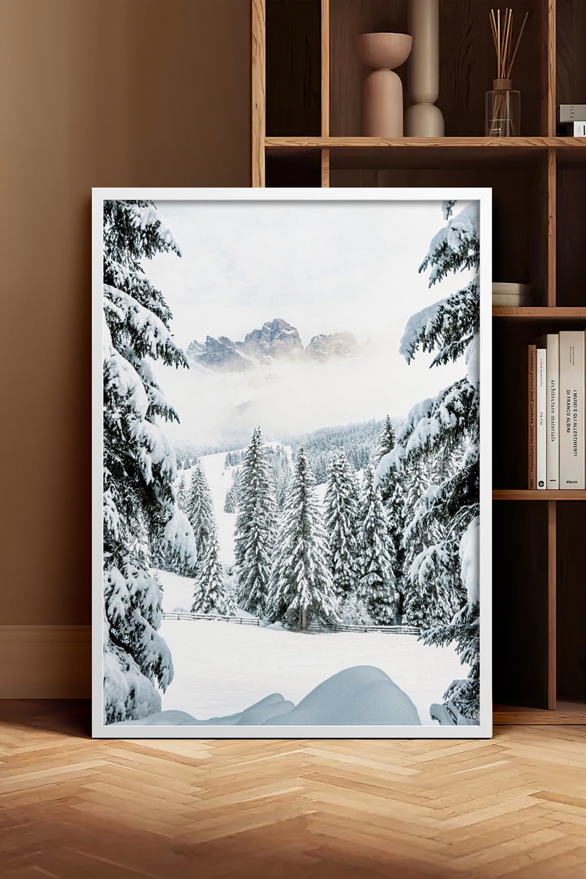 HOMEPACK Ahşap Çerçeveli Tablo Çerçeveli Poster Sanatsal Modern Duvar Dekoru BEK-8173