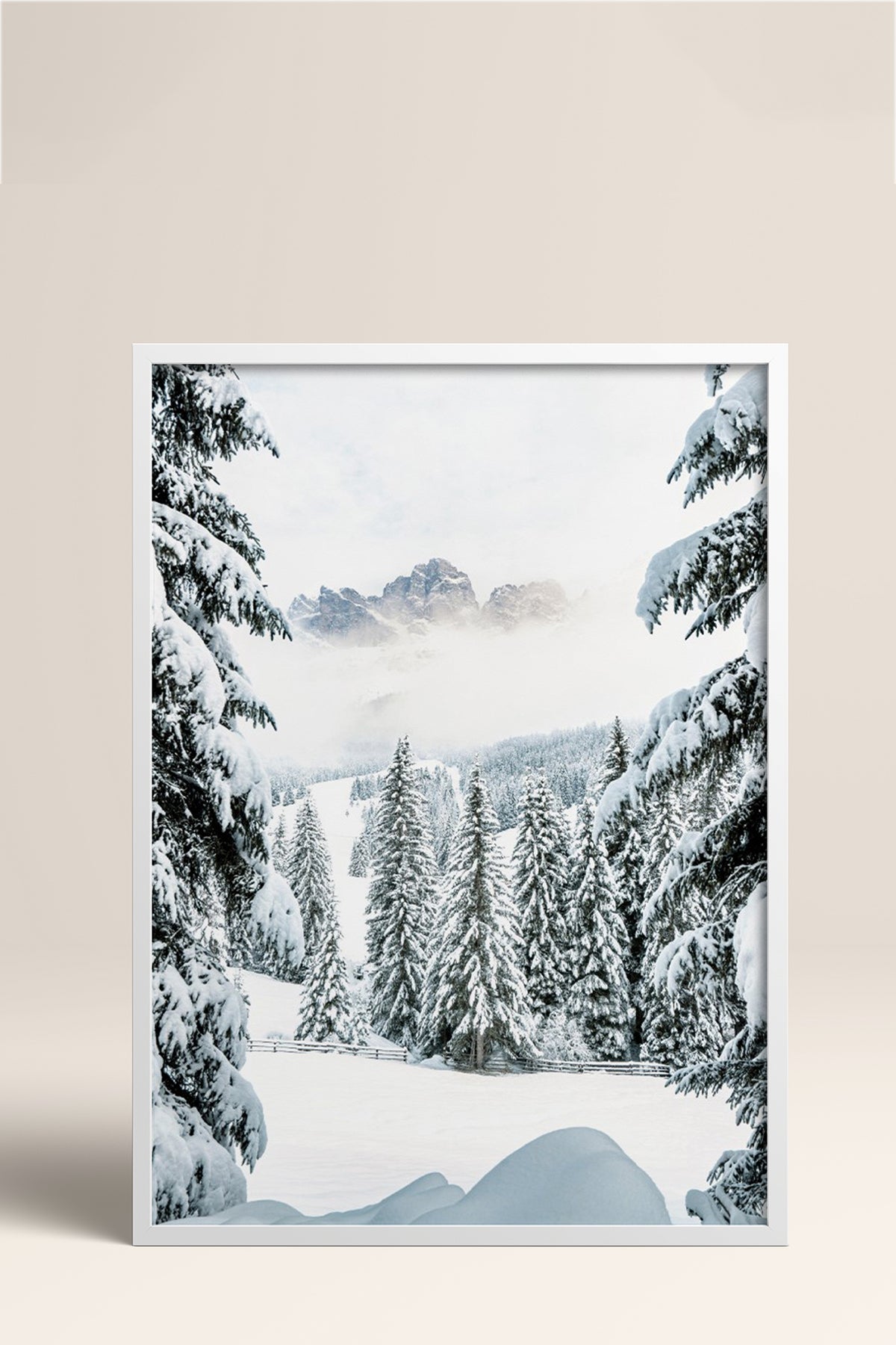 HOMEPACK Ahşap Çerçeveli Tablo Çerçeveli Poster Sanatsal Modern Duvar Dekoru BEK-8173