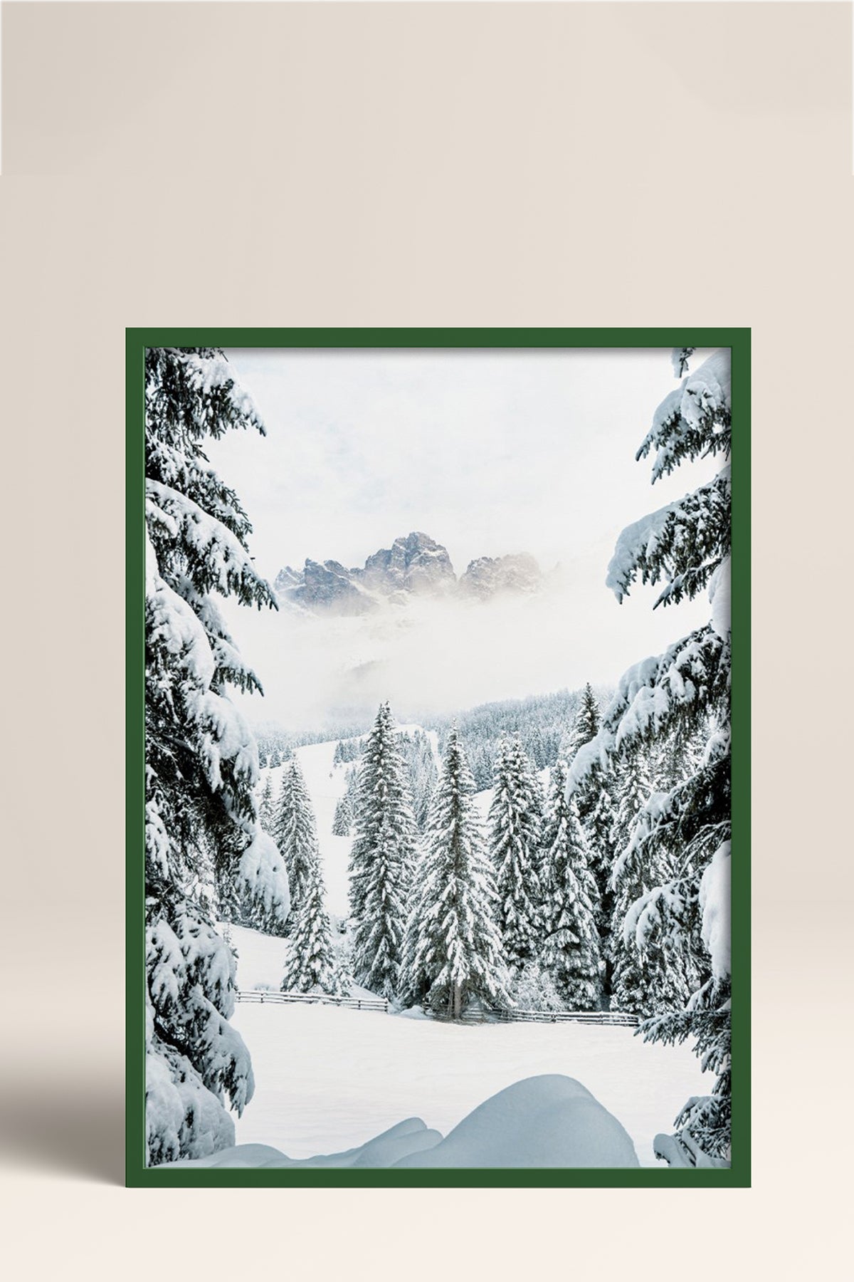 HOMEPACK Ahşap Çerçeveli Tablo Çerçeveli Poster Sanatsal Modern Duvar Dekoru BEK-8173