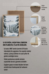 HOMEPACK Ahşap Çerçeveli Tablo Çerçeveli Poster Sanatsal Modern Duvar Dekoru BEK-8173