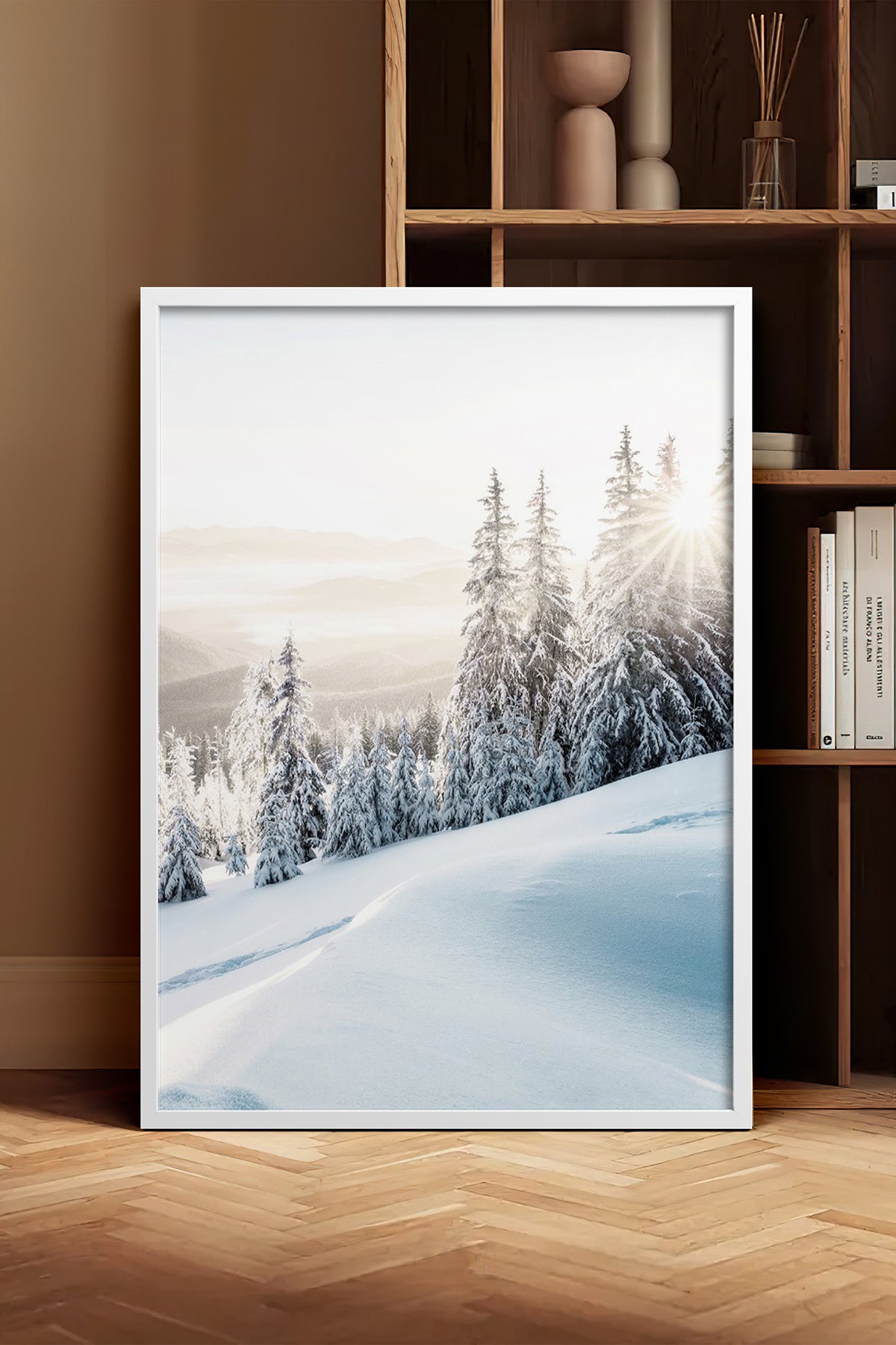 HOMEPACK Ahşap Çerçeveli Tablo Çerçeveli Poster Sanatsal Modern Duvar Dekoru BEK-8174