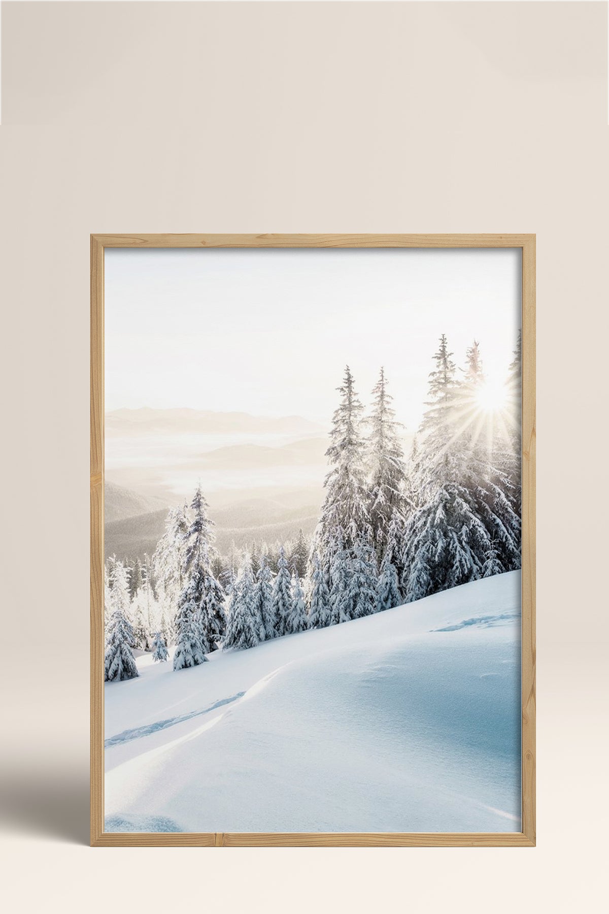 HOMEPACK Ahşap Çerçeveli Tablo Çerçeveli Poster Sanatsal Modern Duvar Dekoru BEK-8174