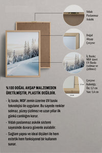 HOMEPACK Ahşap Çerçeveli Tablo Çerçeveli Poster Sanatsal Modern Duvar Dekoru BEK-8174