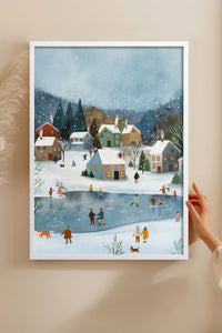 HOMEPACK Ahşap Çerçeveli Tablo Çerçeveli Poster Sanatsal Modern Duvar Dekoru BEK-8175