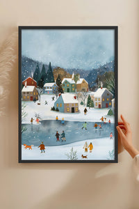 HOMEPACK Ahşap Çerçeveli Tablo Çerçeveli Poster Sanatsal Modern Duvar Dekoru BEK-8175