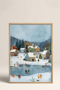 HOMEPACK Ahşap Çerçeveli Tablo Çerçeveli Poster Sanatsal Modern Duvar Dekoru BEK-8175