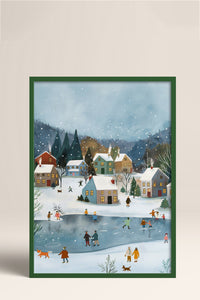 HOMEPACK Ahşap Çerçeveli Tablo Çerçeveli Poster Sanatsal Modern Duvar Dekoru BEK-8175